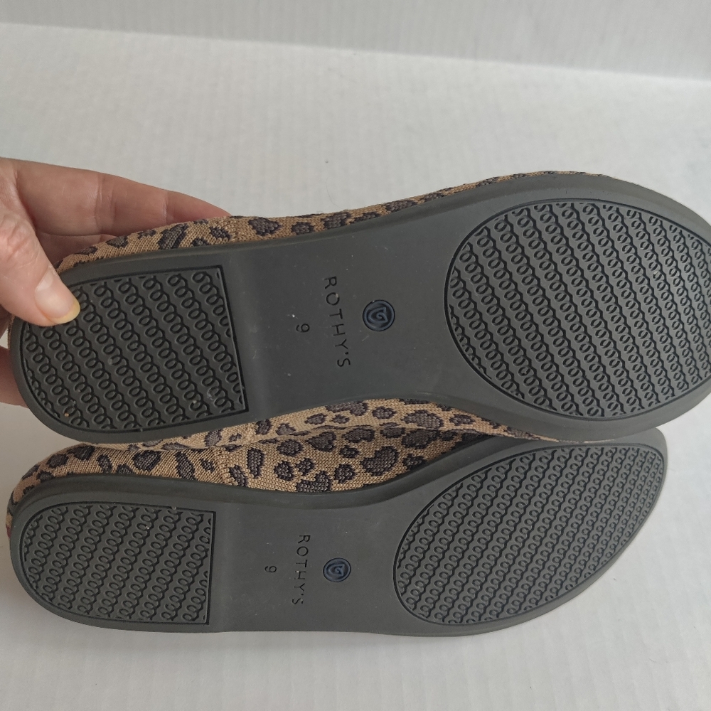 Rothy's Leopard Print Flats- Sz 9 EUC - Picture 5 of 6